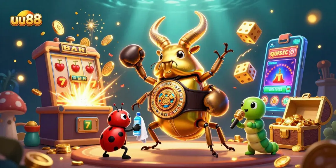 Experience exhilarating wins at uu88 with vibrant visuals of casino games and characters in action.