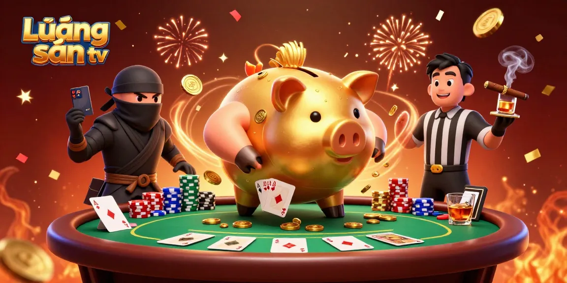Lương sơn tv brings exhilarating moments in an animated display of joyful gambling action featuring dynamic characters amidst vibrant casino elements