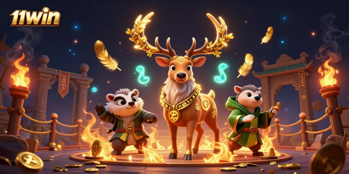 Experience the thrill of 11WIN with an exciting 3D casino scene full of mystical elements.