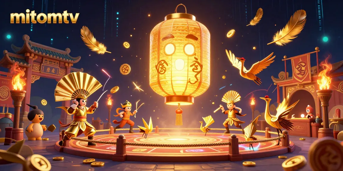 Watch exciting matches on mitomtv with stunning HD visuals and dynamic casino-themed illustrations.