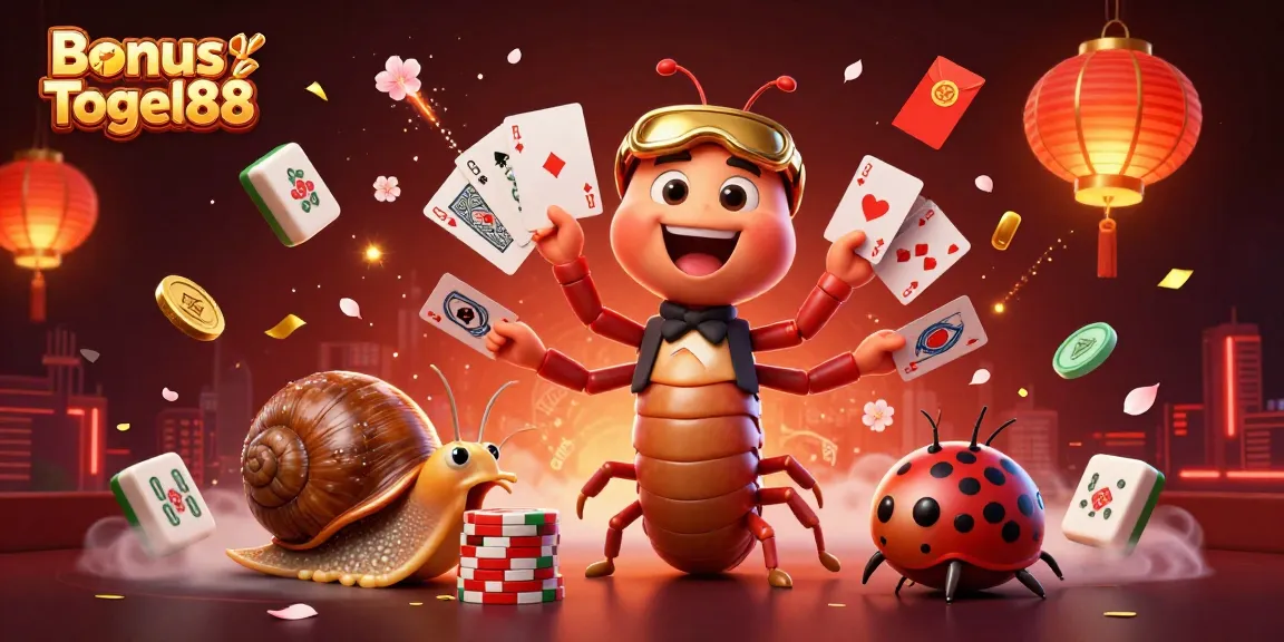 Experience winning moments with Bonus Togel88 in this vibrant 3D casino scene filled with excitement.