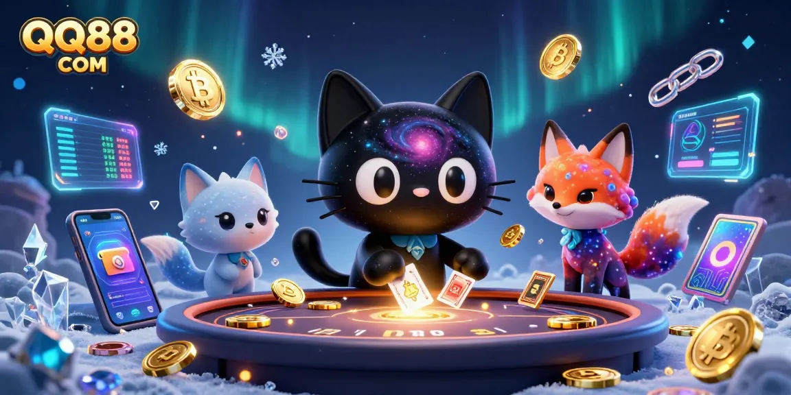 Experience the thrill of QQ88 COM with vibrant casino graphics and animated characters impacting your betting journey.