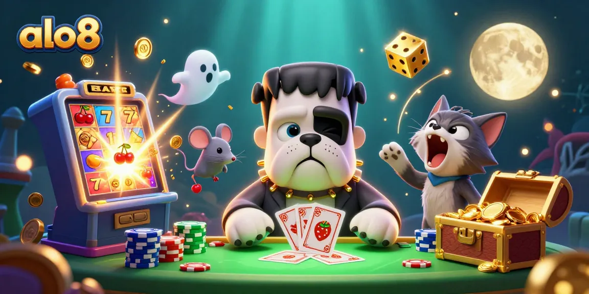 Engage with thrilling gameplay at ALO8, featuring a lively monster dealer and jackpots exploding with rewards.